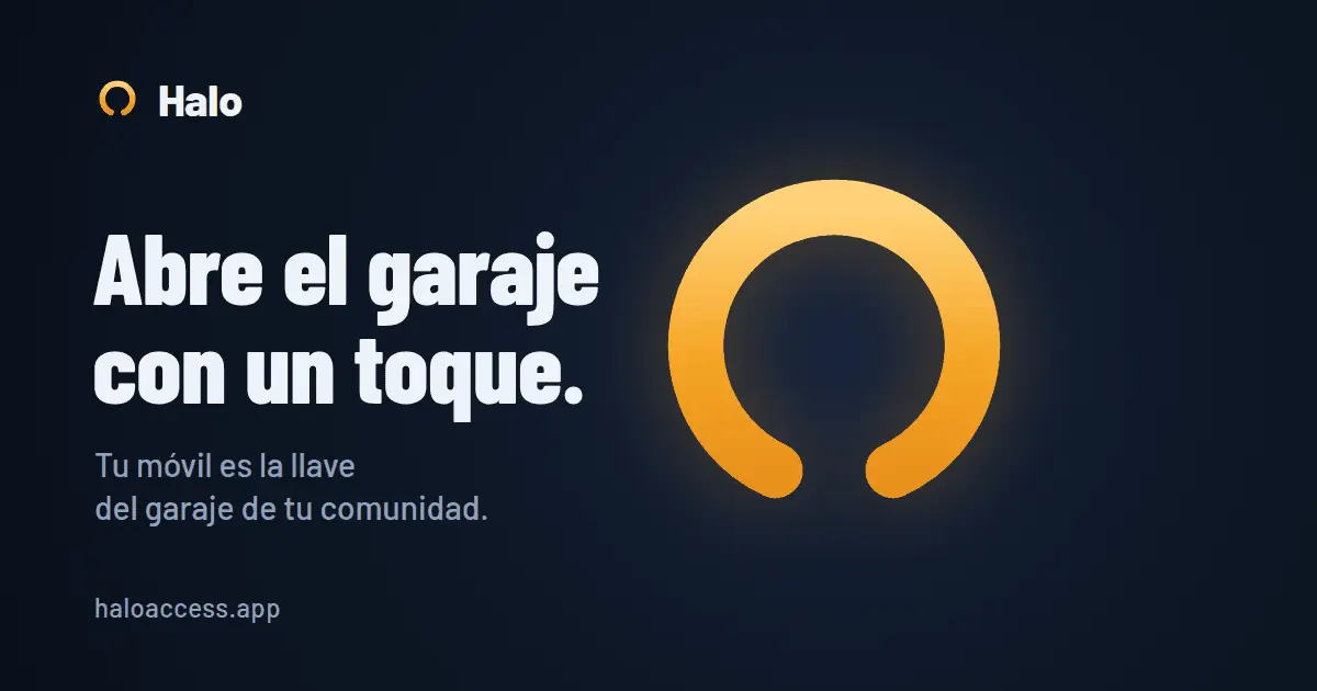 Imagen de presentación de Halo Access: abre el garaje con un toque